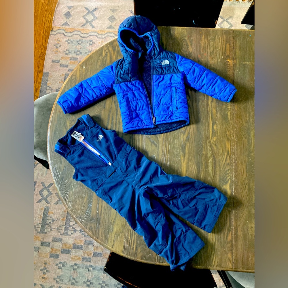 The North Face - jacket and bib - Kids size 4T